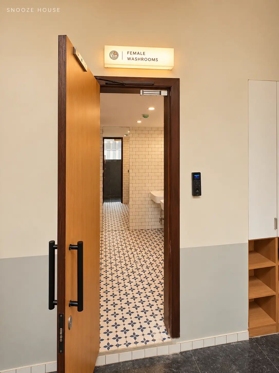 Separate female washrooms